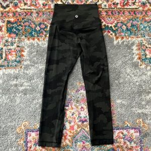 lululemon athletica Black Camo Leggings